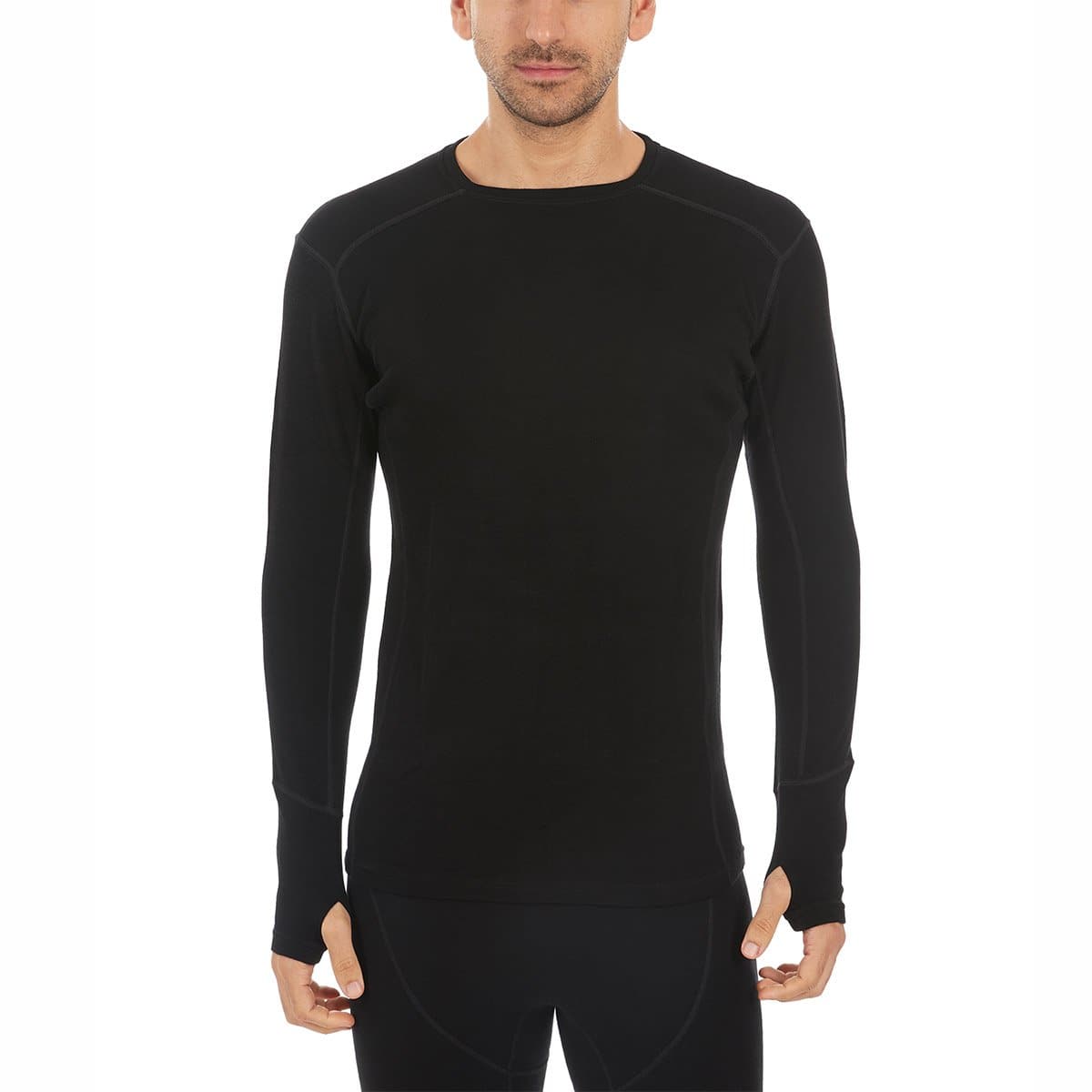 Midweight - Men's Wool Long Sleeve Crew Woolverino - My Men's Shop