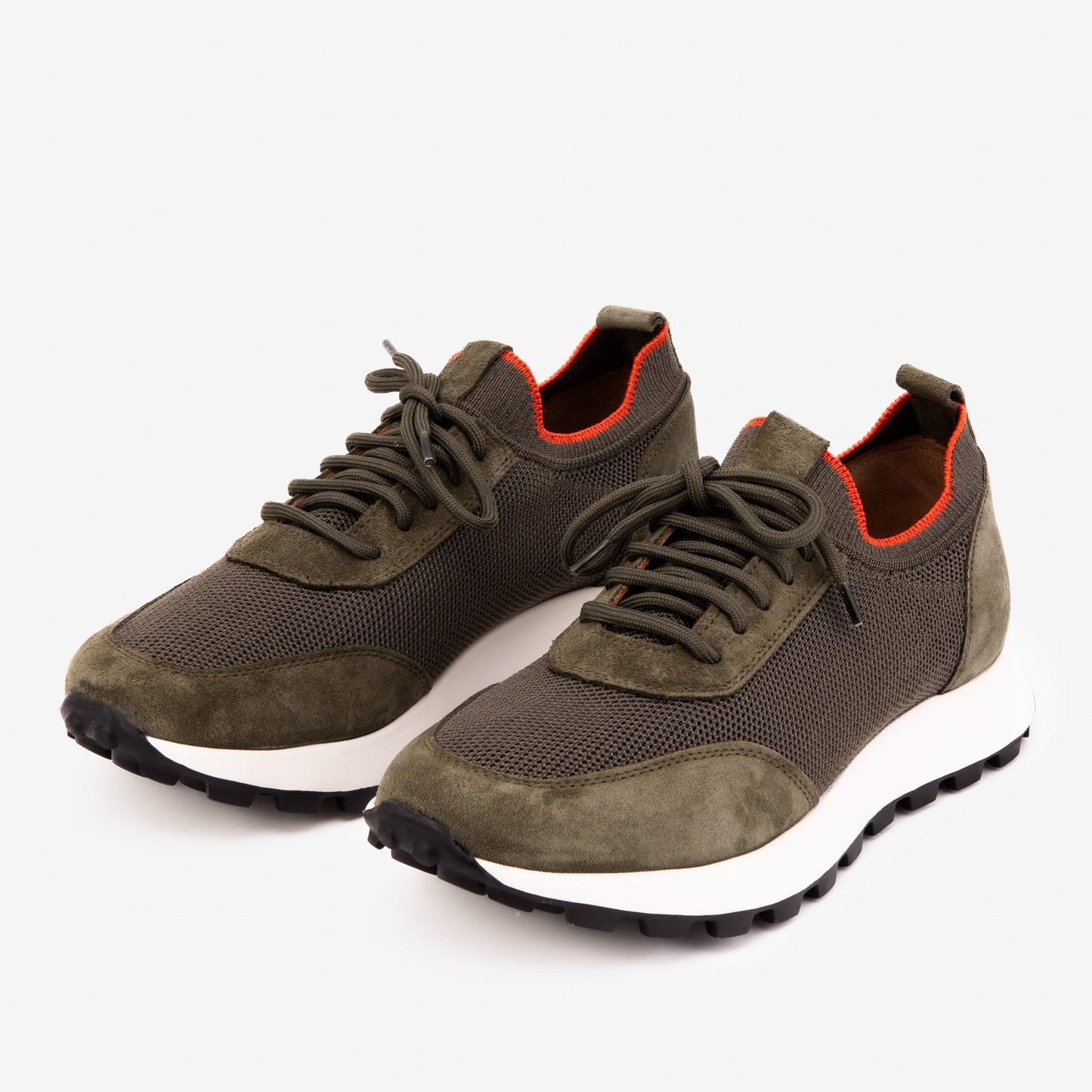 The Berlin Green Suede Leather Men Sneaker