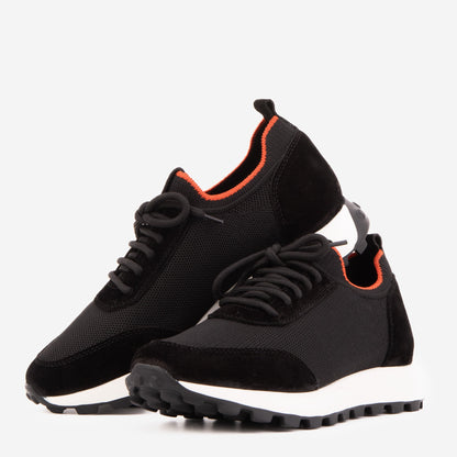 The Berlin Black Suede Leather Men Sneaker