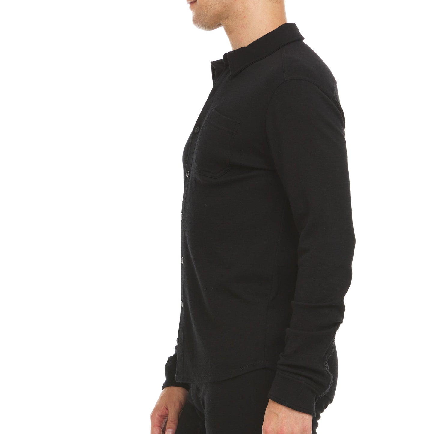 Midweight - Men's Long Sleeve Button Up 100% Merino Wool - My Men's Shop