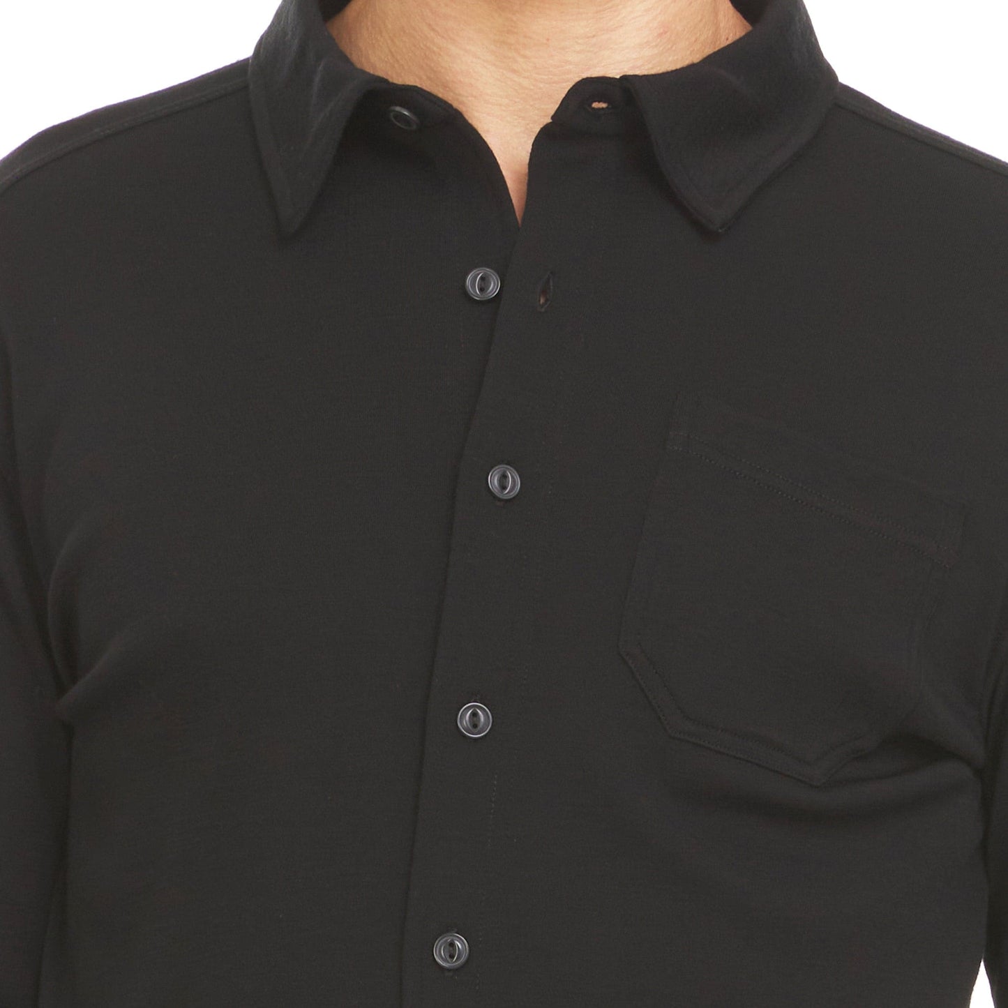 Midweight - Men's Long Sleeve Button Up 100% Merino Wool - My Men's Shop