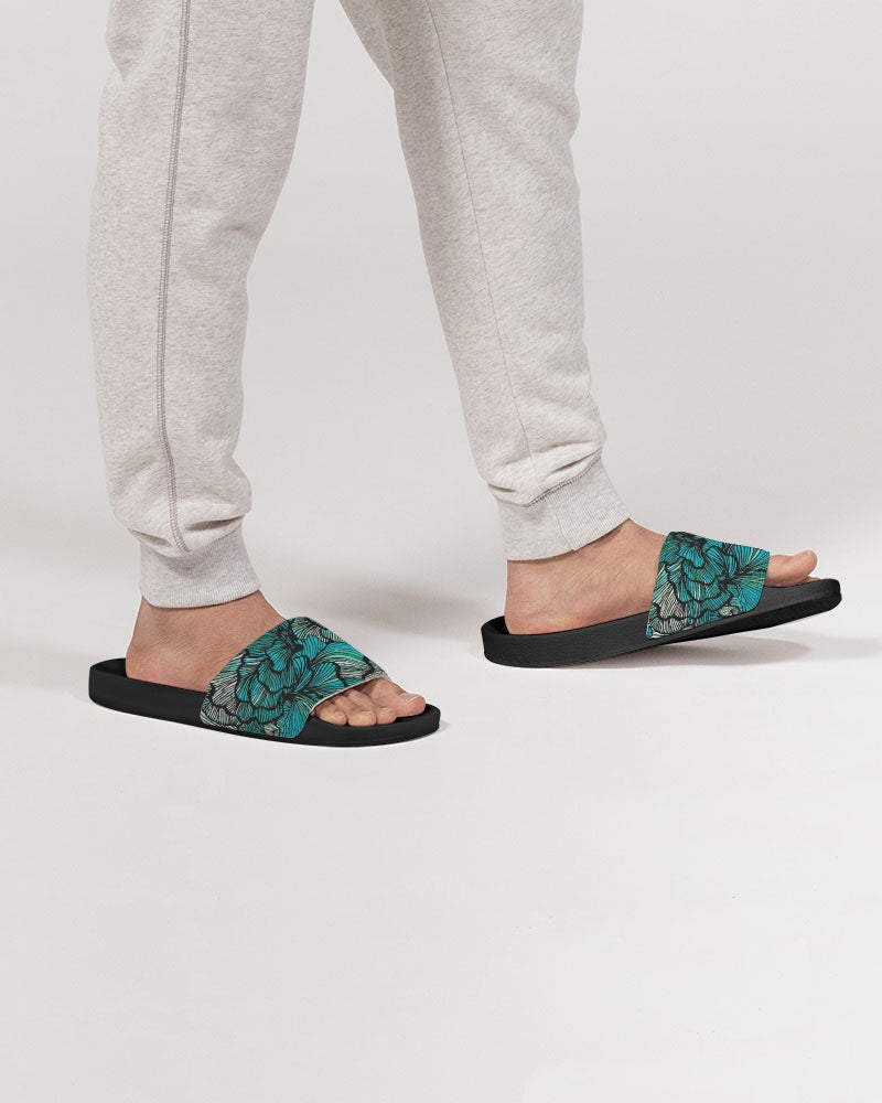 Sea Petal Swirls Men's Slide Sandal - My Men's Shop