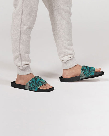 Sea Petal Swirls Men's Slide Sandal - My Men's Shop