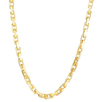 Cadena de eslabones de cable francesa de oro amarillo de 14k (4.80 mm)