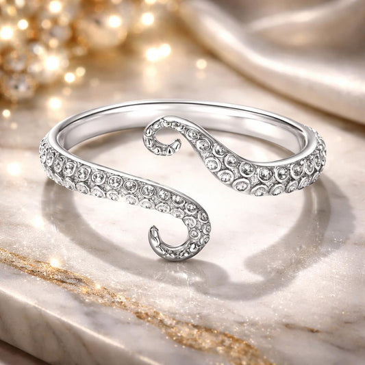 Anillo de plata de ley S925 chapado en platino de 0,2 cm