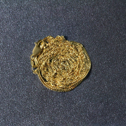 Cadena Singapur de oro amarillo de 14k y 1,7 mm