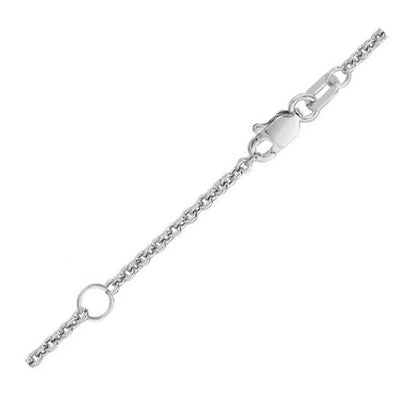 Cadena Extensible de Oro Blanco de 18k (1.80 mm)