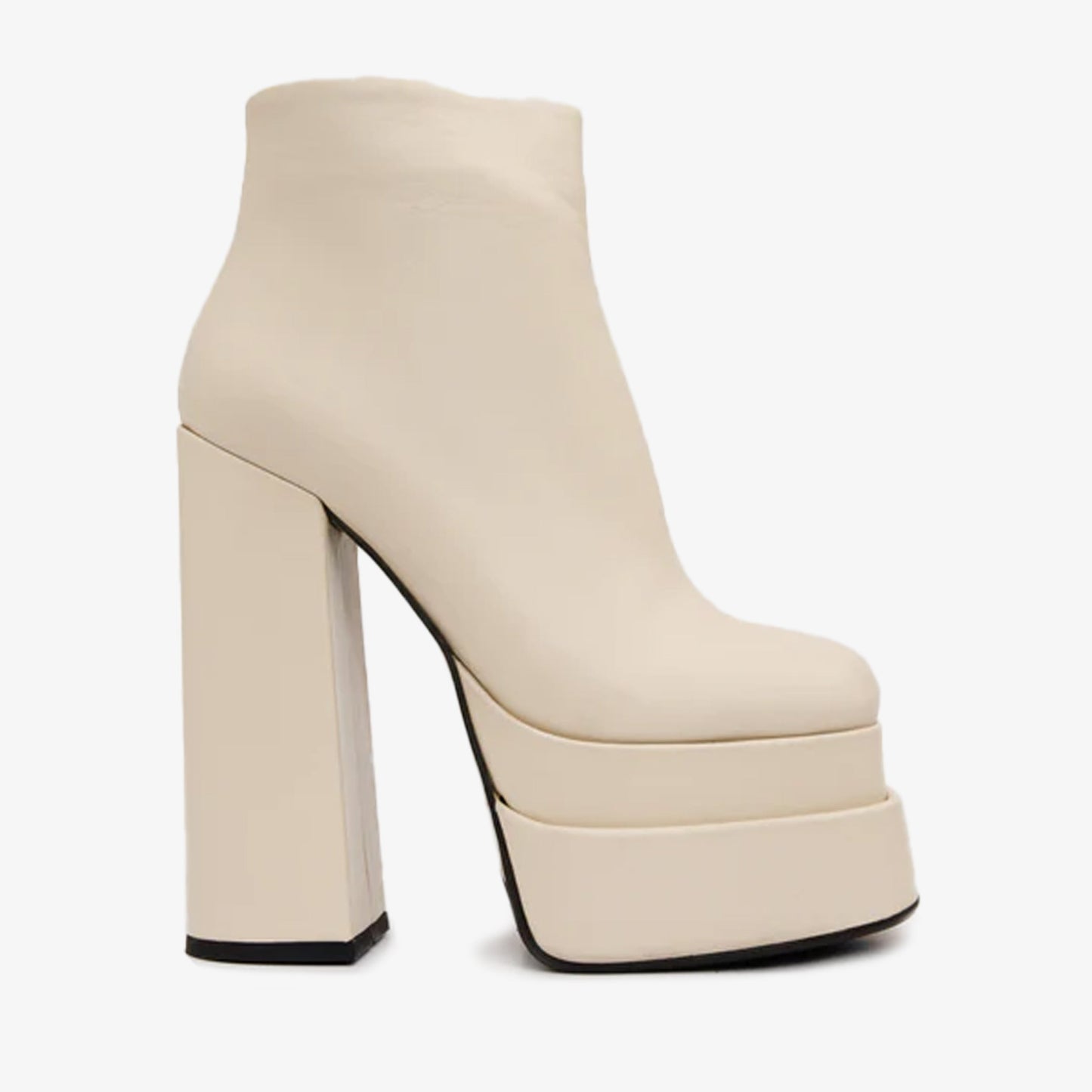 The Latino Cream Leather High Heel Women Boot Final Sale!