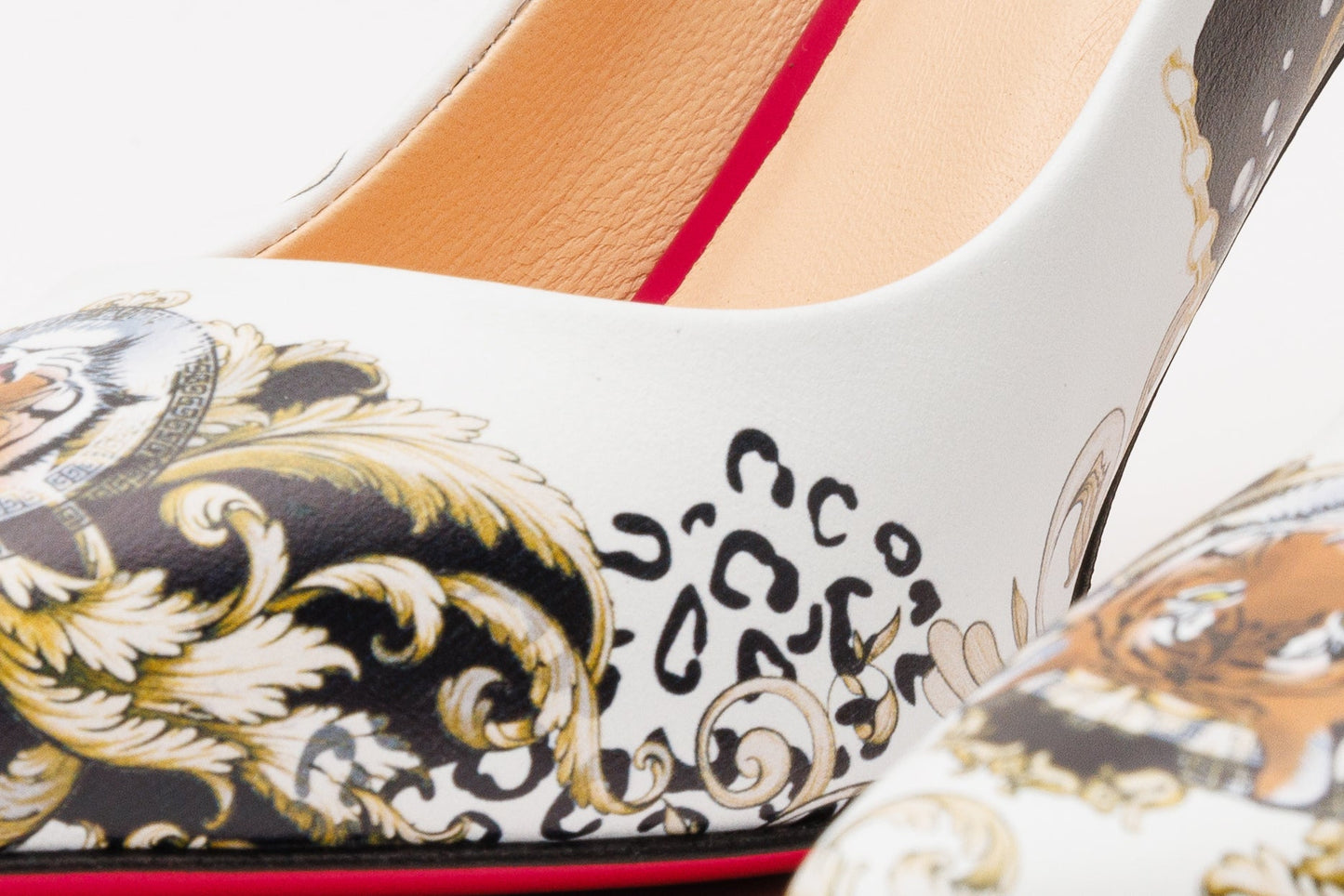 The Perugia White Leather Pump Women Shoe
