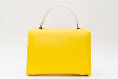 The Duffryn Yellow Leather Handbag
