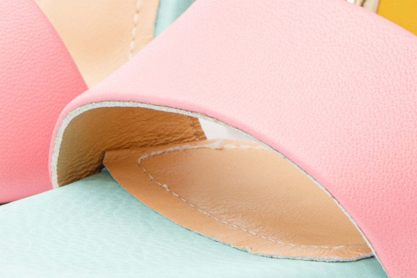 The Niger Multicolor Block Heel Leather Women Sandal