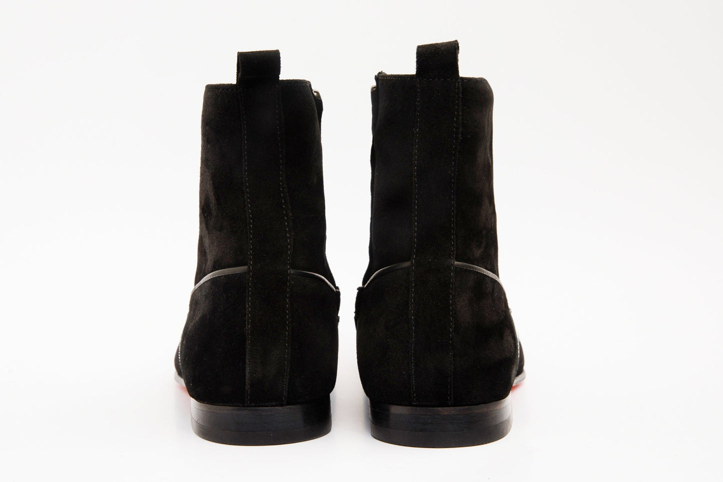 The Baron Black Suede Bit Zip-Up Dress Men Boot Final Sale!
