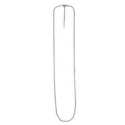 Cadena ajustable sin fin en oro blanco de 14k (1.70 mm)