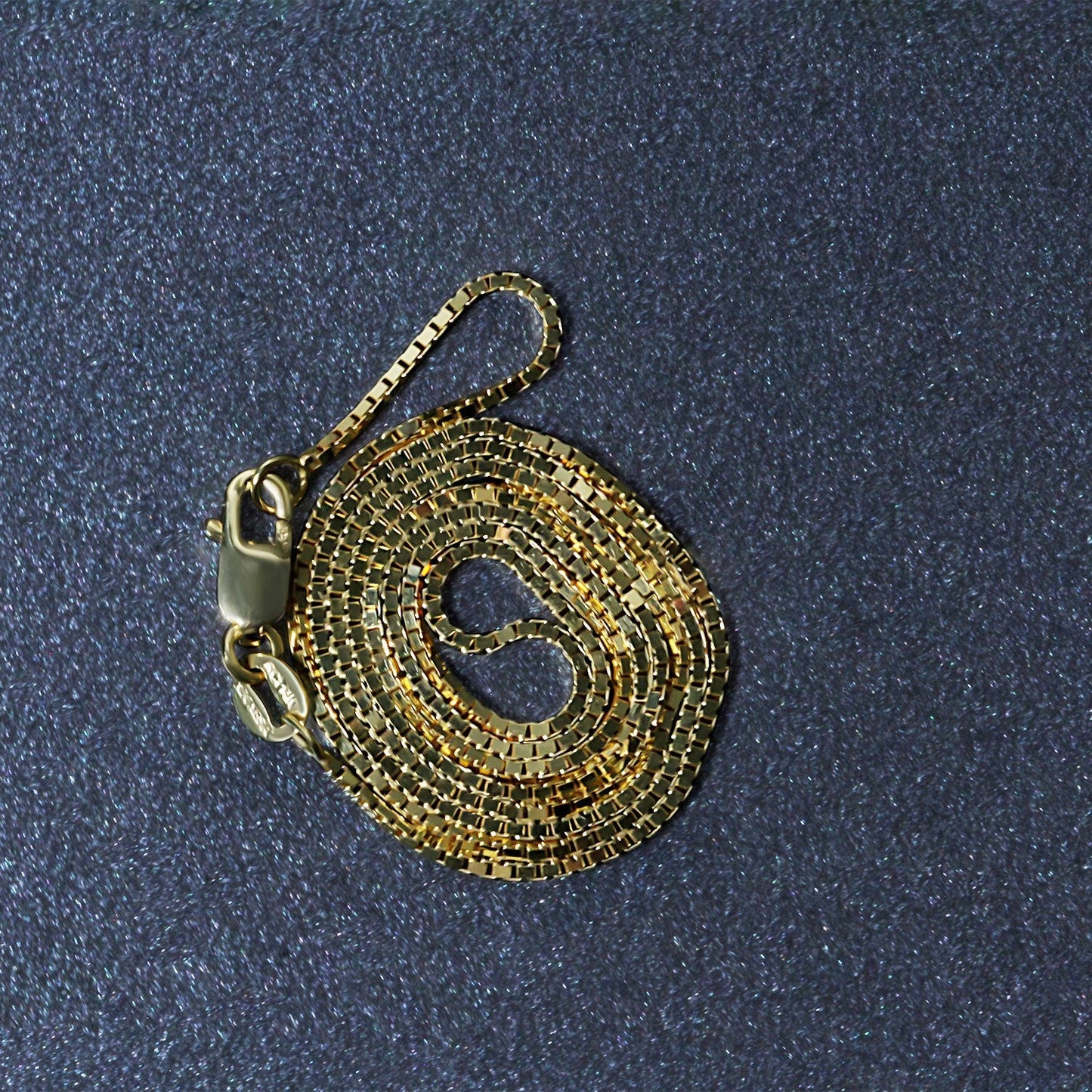 Cadena clásica de oro amarillo de 14k de 1.0mm