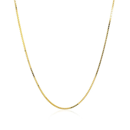 Cadena veneciana de oro amarillo de 18k y 0,8 mm