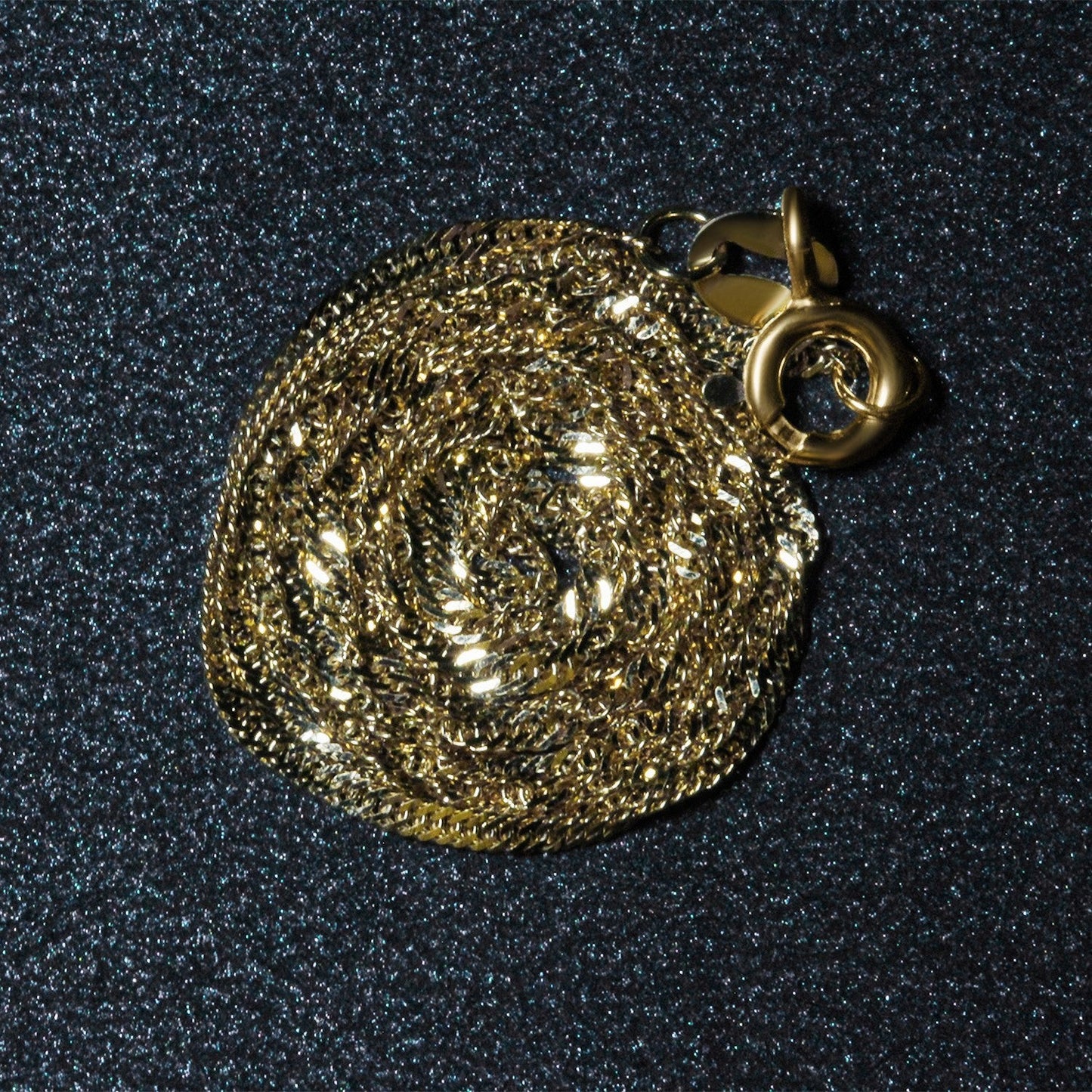 Cadena Singapur de oro amarillo de 14k y 1.5mm