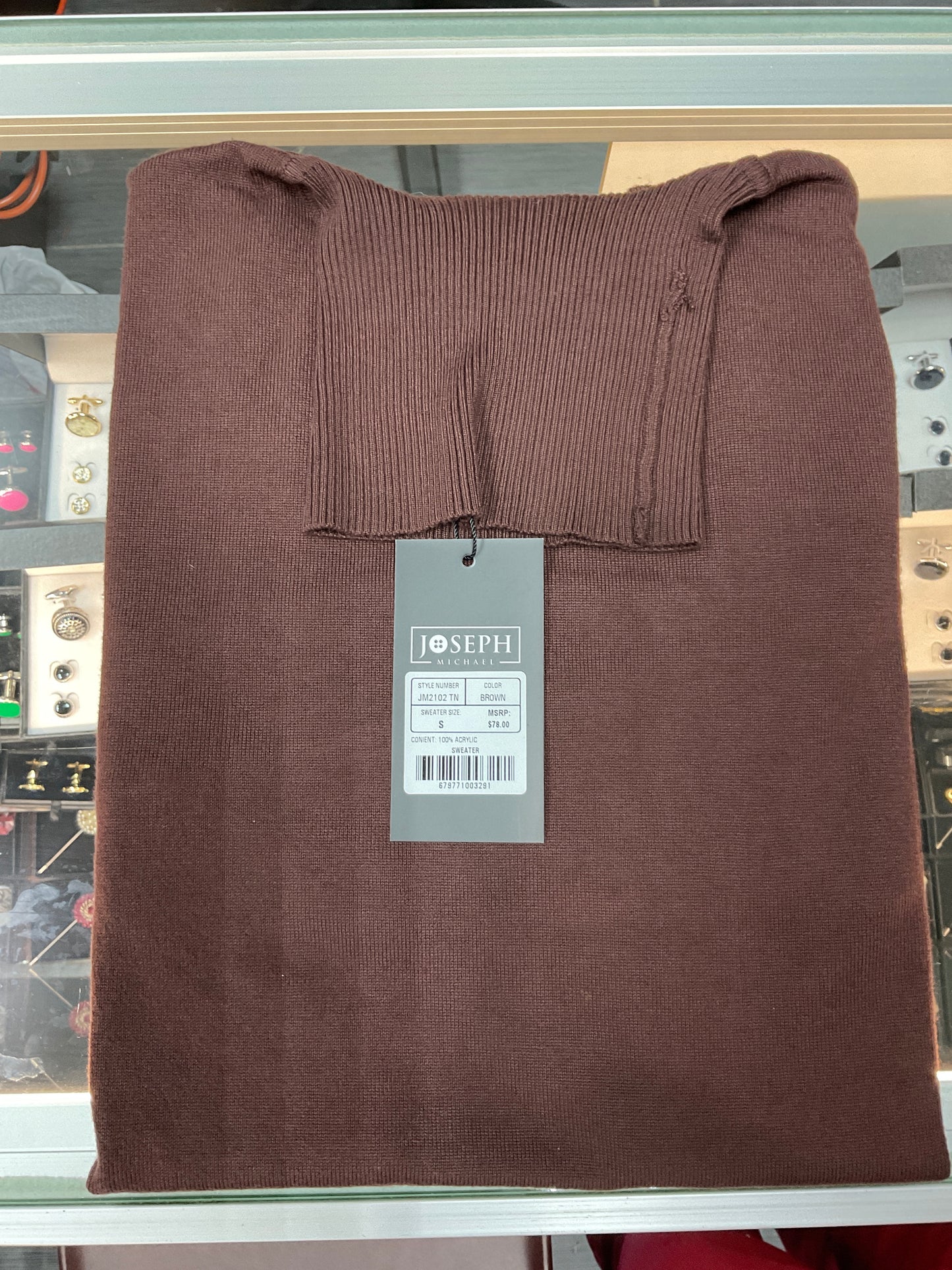 Joseph Micheal turtleneck sweater BROWN, RED, BLUE, WHITE JM2102 TN