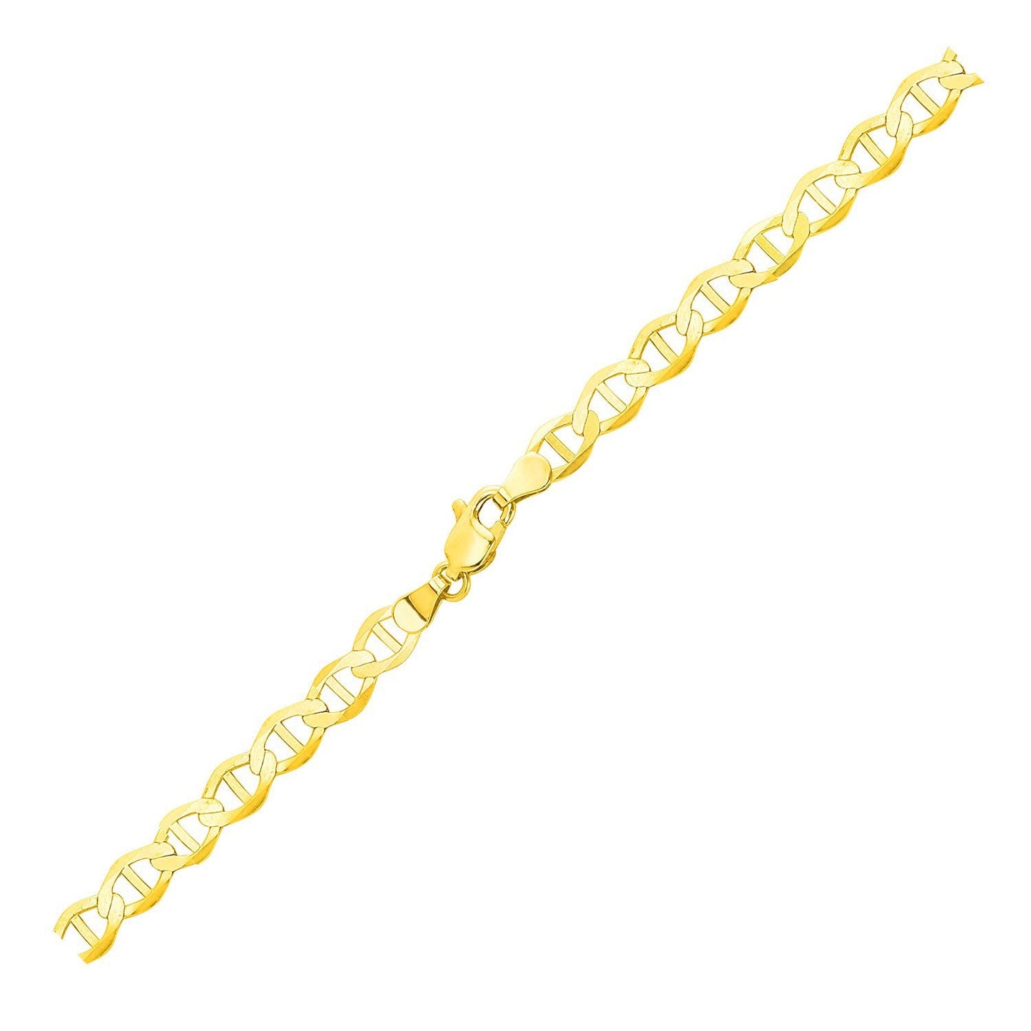 Cadena de eslabones tipo "Mariner" de oro amarillo de 10k y 5.5mm