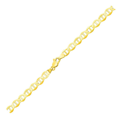 Cadena de eslabones tipo "Mariner" de oro amarillo de 10k y 5.5mm