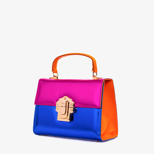 The Duffryn Fuchsia Leather Handbag