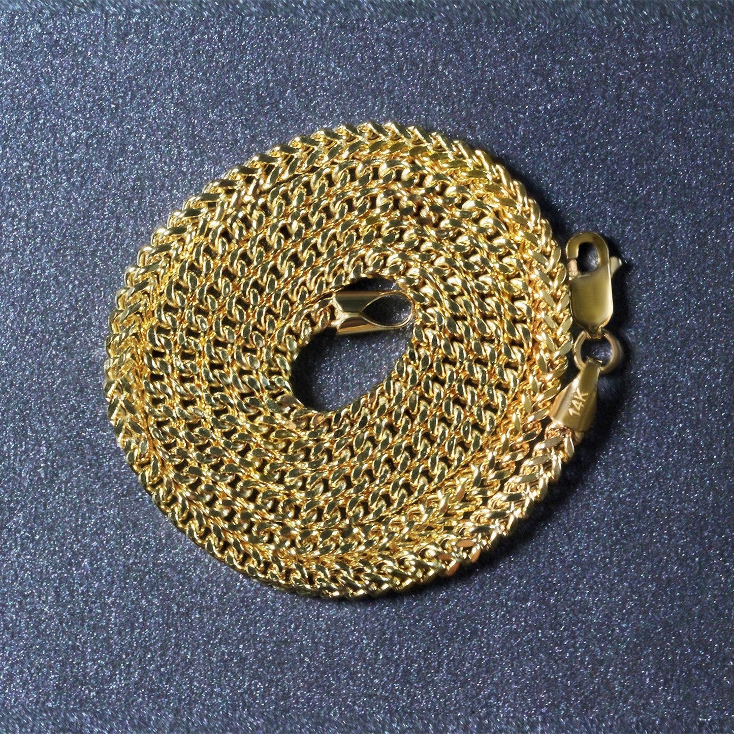 Cadena de espiga de oro amarillo de 14k ligera (3.20 mm)