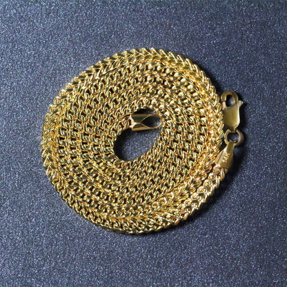 Cadena de espiga de oro amarillo de 14k ligera (3.20 mm)
