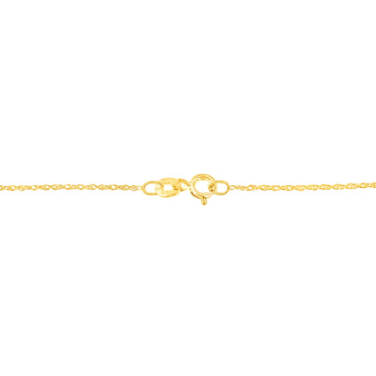 Collar con colgante de corazón abierto con diseño de diamante baguette de 1,00 Cttw en plata de ley .925 chapada en oro amarillo de 14K, 45,72 cm (color I-J, claridad I1-I2)