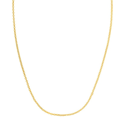 Cadena doble extensible de oro amarillo de 14k (1,40 mm)