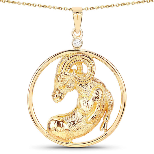Colgante de plata de ley .925 con diamante blanco auténtico de 0.03 quilates