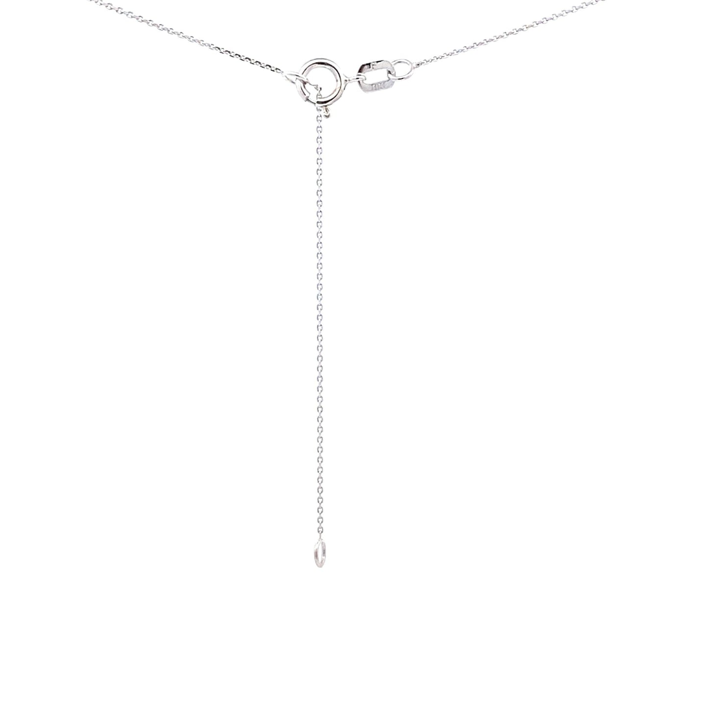 Colgantes de moda de rubí y diamante de 0,73 ct en oro blanco de 10 kt
