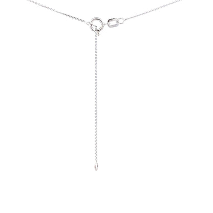 Colgantes de moda de rubí y diamante de 0,73 ct en oro blanco de 10 kt