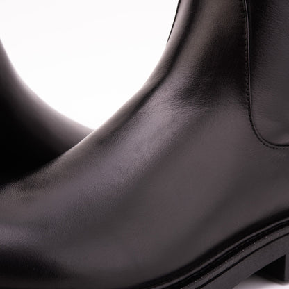 The Bellina Black Leather Women’s Knee-High Women Boot