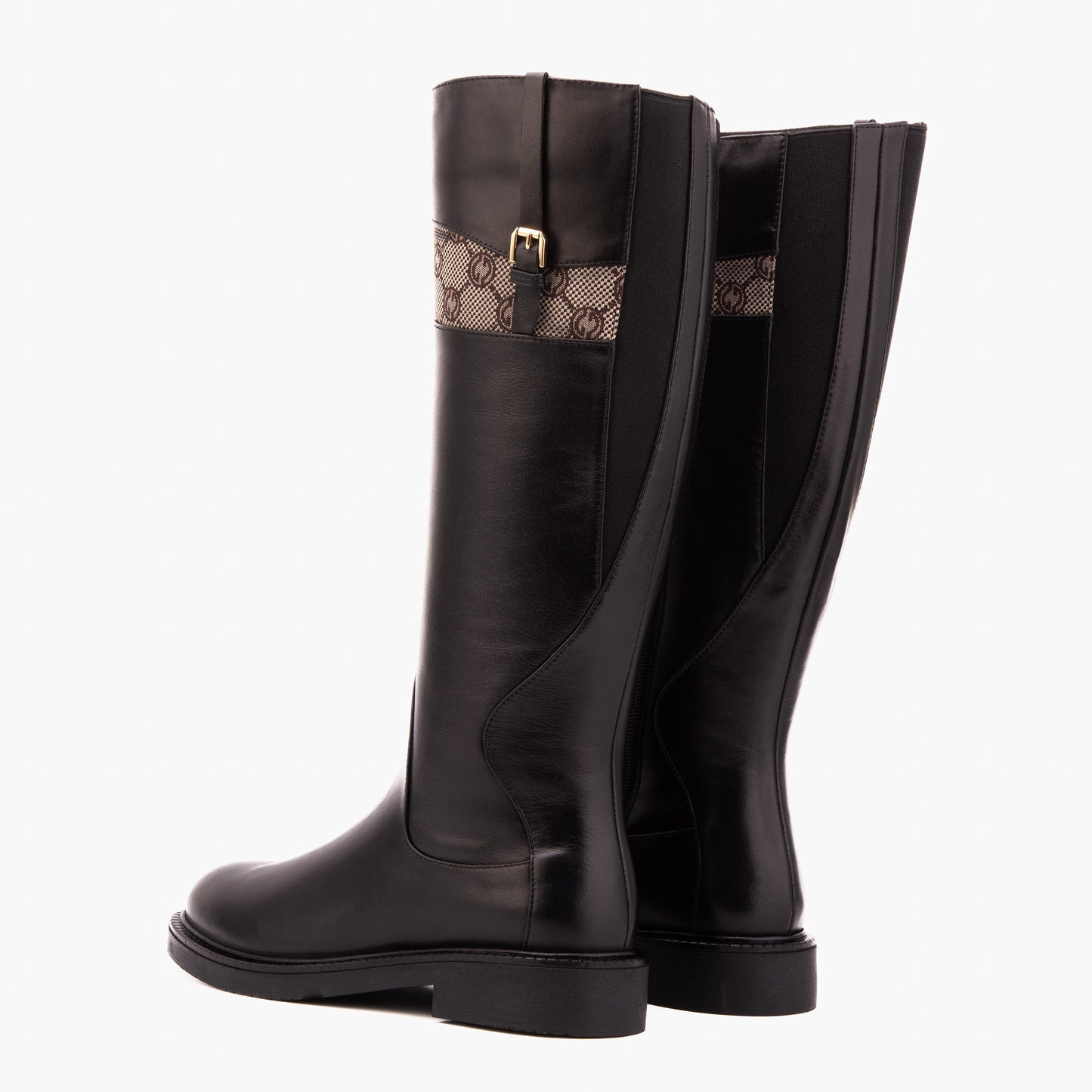 The Bellina Black Leather Women’s Knee-High Women Boot
