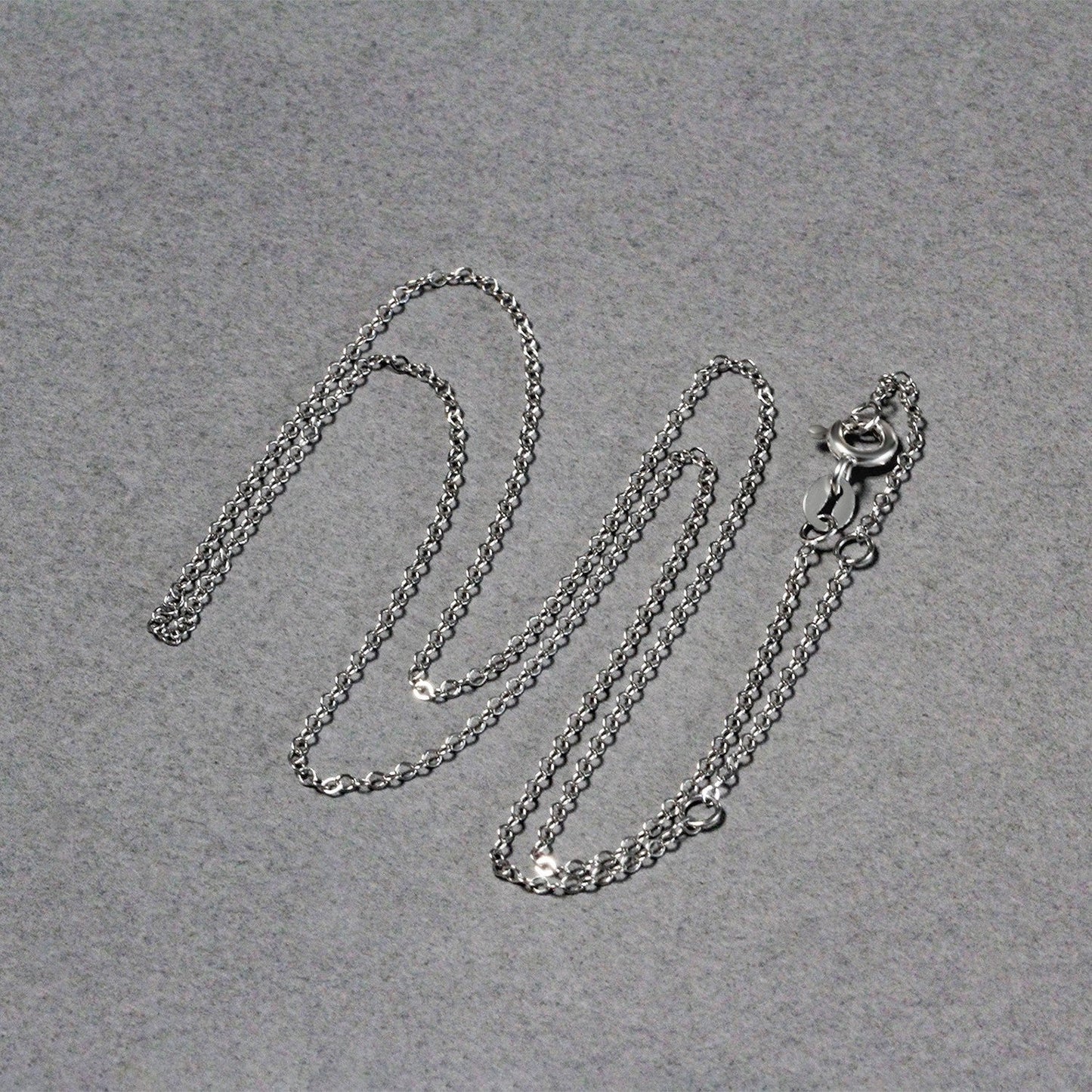 Cadena Piatto Doble Extensible de Oro Blanco de 14k (1.2mm)