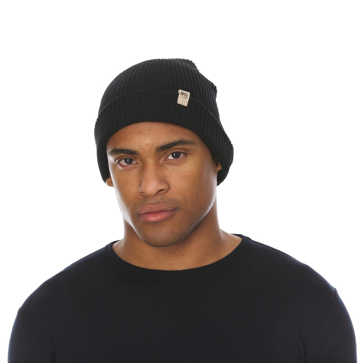Gorro de lana de punto de peso medio - 100% lana merino