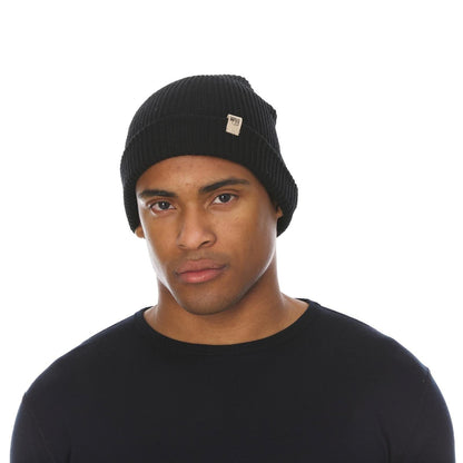 Gorro de lana de punto de peso medio - 100% lana merino