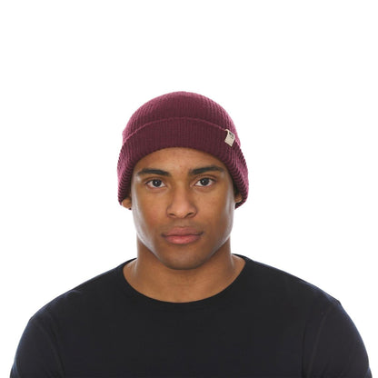 Gorro de lana de punto de peso medio - 100% lana merino