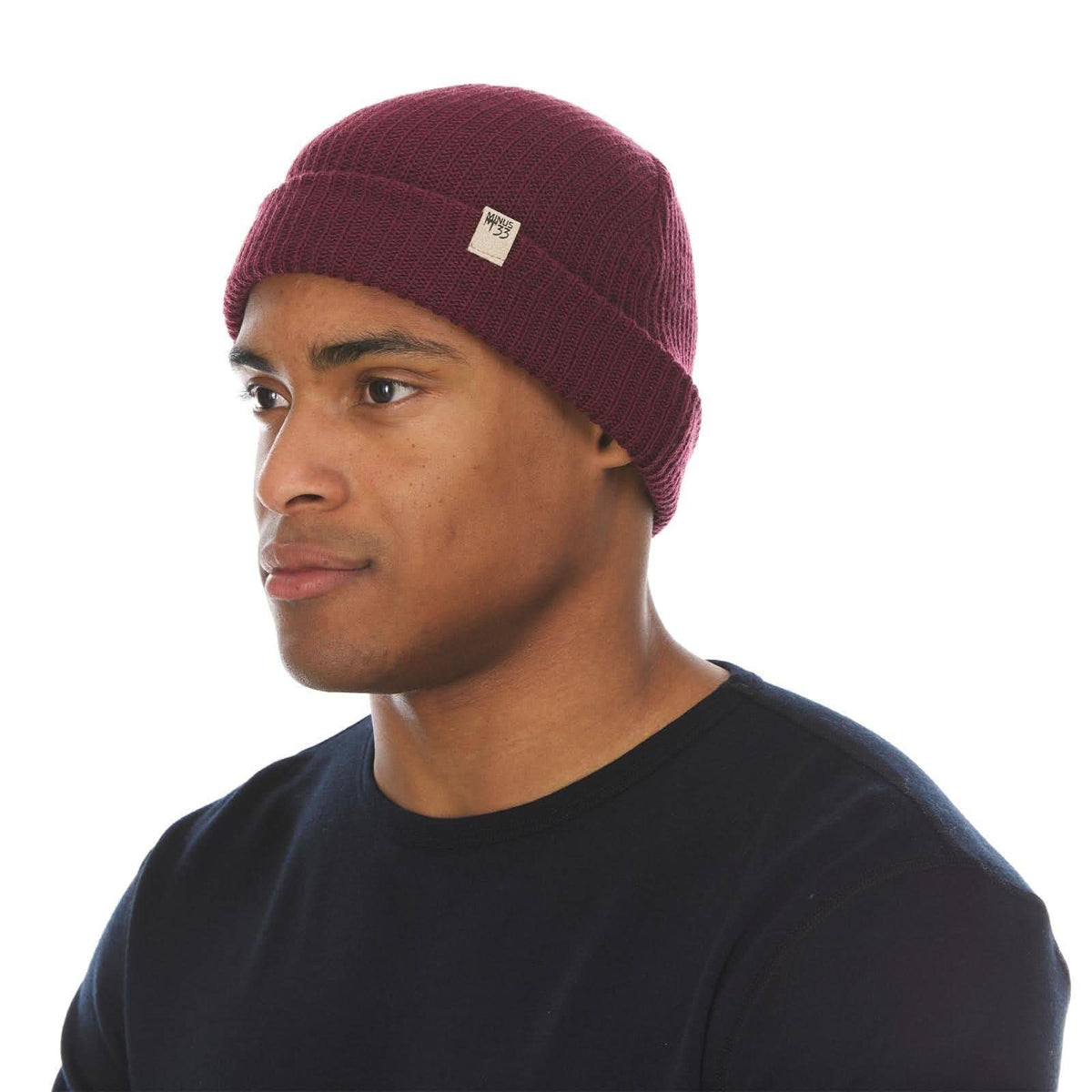 Gorro de lana de punto de peso medio - 100% lana merino