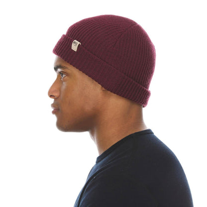 Gorro de lana de punto de peso medio - 100% lana merino