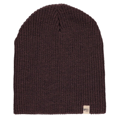 Gorro de lana de punto de peso medio - 100% lana merino