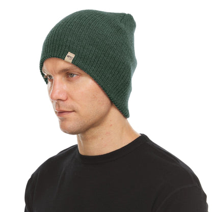 Gorro de lana de punto de peso medio - 100% lana merino