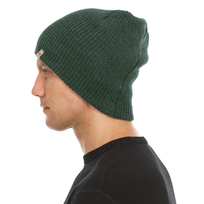 Gorro de lana de punto de peso medio - 100% lana merino