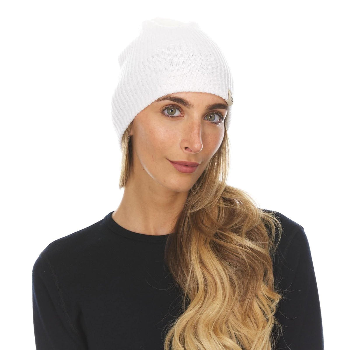 Gorro de lana de punto de peso medio - 100% lana merino