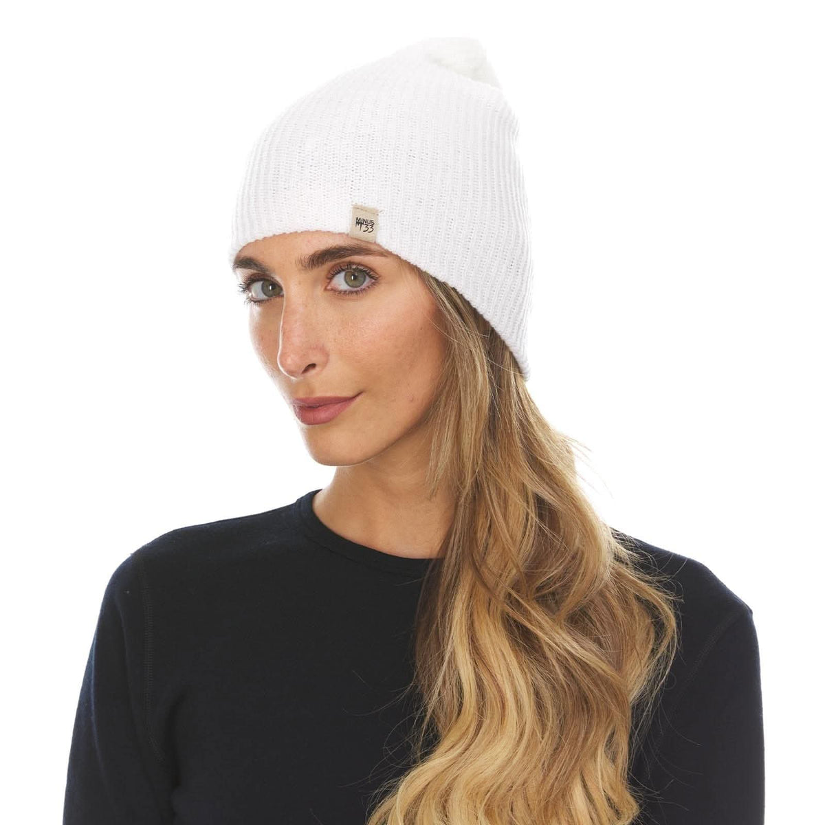 Gorro de lana de punto de peso medio - 100% lana merino