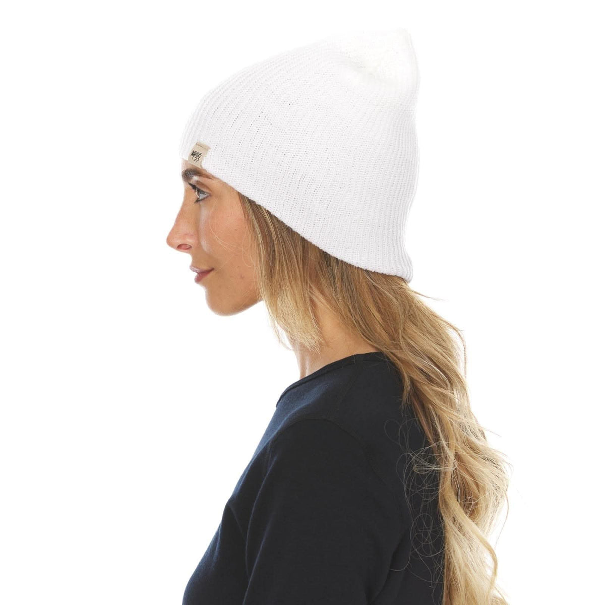Gorro de lana de punto de peso medio - 100% lana merino