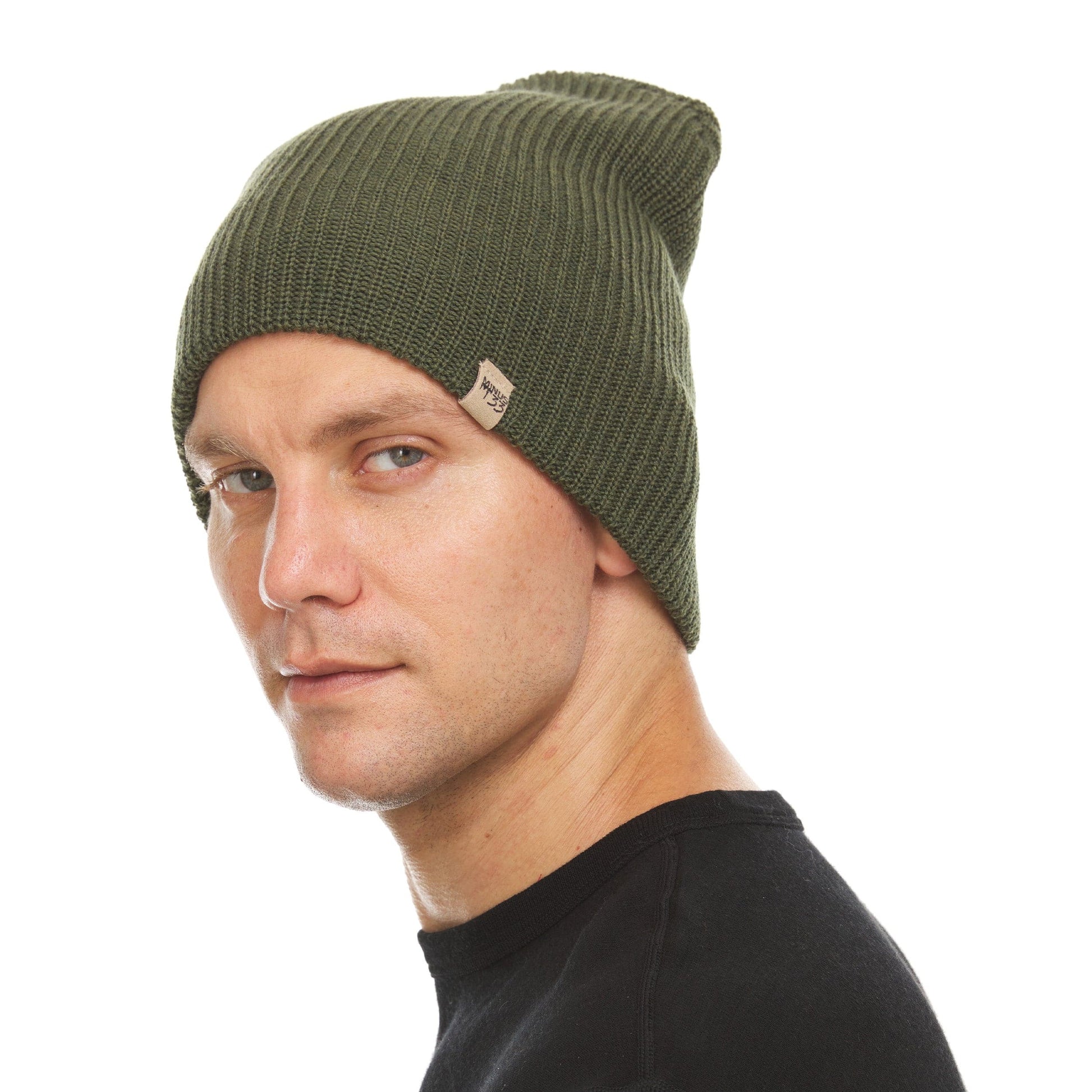 Midweight - Everyday Rib Knit Beanie 100% Merino Wool - My Men's Shop