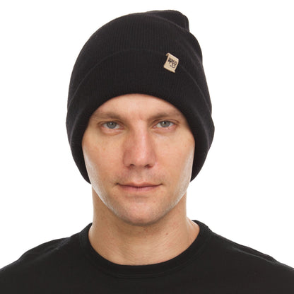 Gorro Beanie de Punto de Lana Merino de Peso Medio | 100% Lana Merino