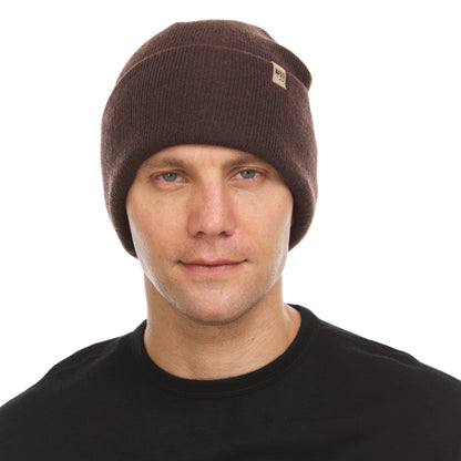 Gorro Beanie de Punto de Lana Merino de Peso Medio | 100% Lana Merino