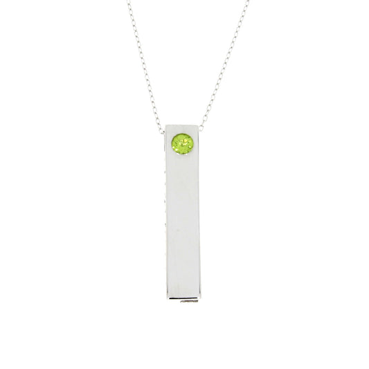 Colgantes de moda de peridoto de plata esterlina