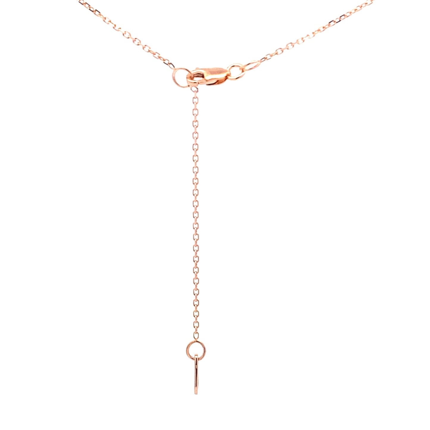 Colgantes de moda de zafiro y diamante de 0,73 ct. Oro rosa de 10 kt.